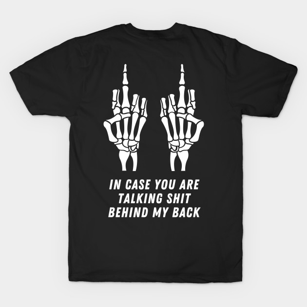 Skeleton middle finger quote by Yula Creative